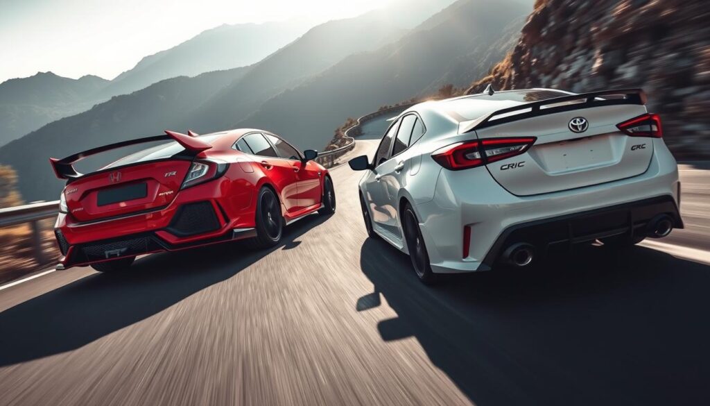 Civic Type R vs GR Corolla handling comparison